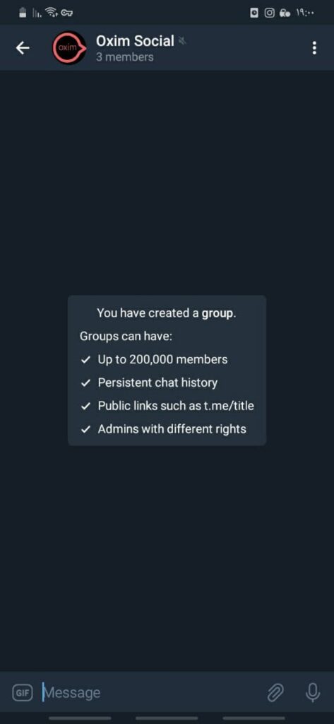 Created a Group