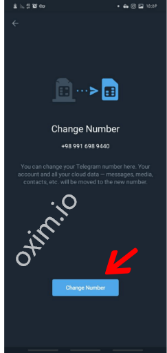 Telegram Change number 