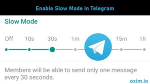 Slow Mode in Telegram