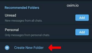 Create a Name Chat Folder in Telegram